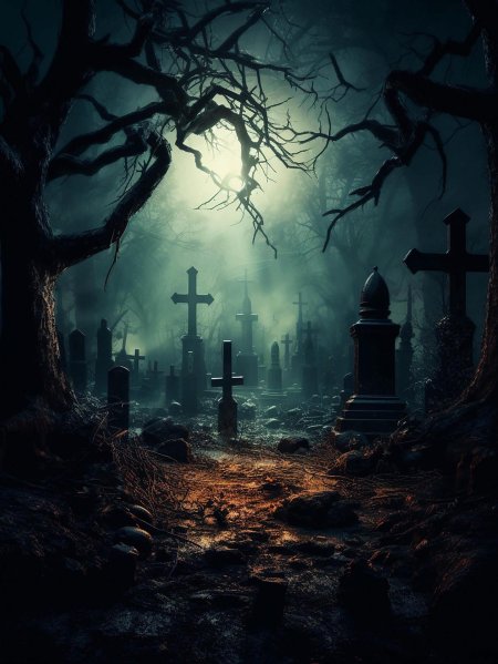 Кладбище мрачное