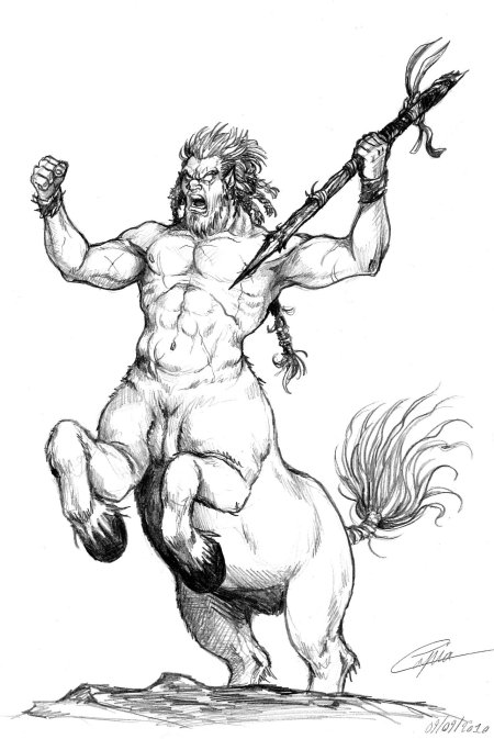 Кентавр эскиз