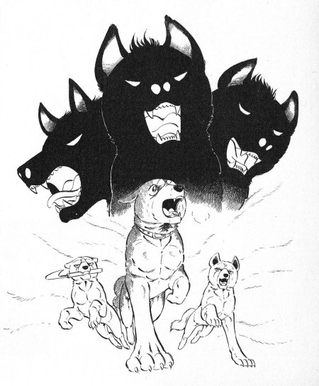 Цербер аида раскраска