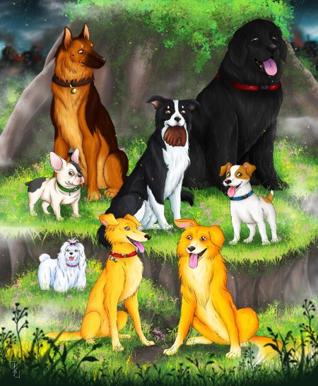 Иллюстрация собака