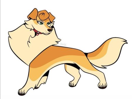 Мультяшная собака породы фокс