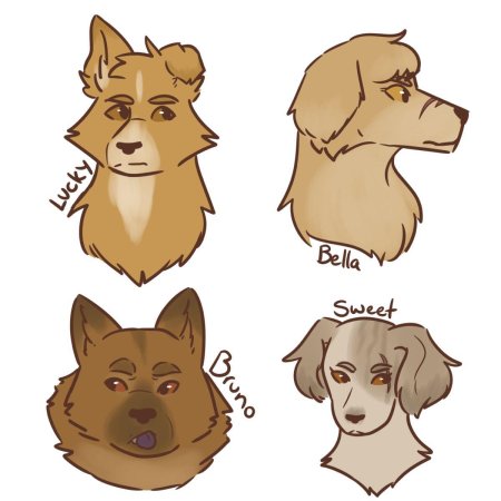 Собака из аниме