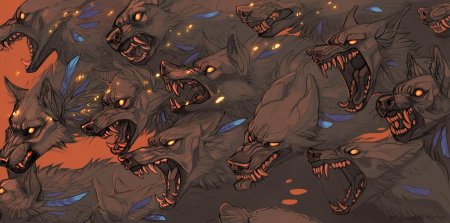 Волчий оборотень аниме