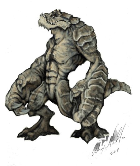 Рептилоид крокодил