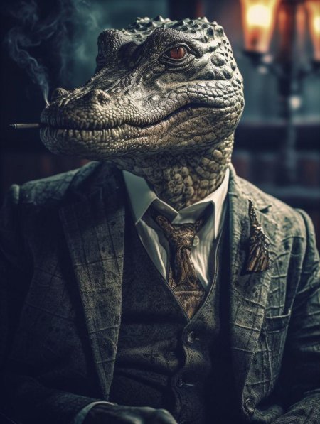 Крокодил иллюстрация