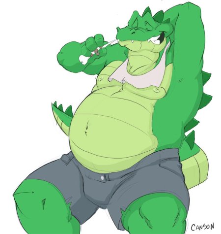 Vore belly крокодил