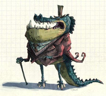 Мультяшный крокодил