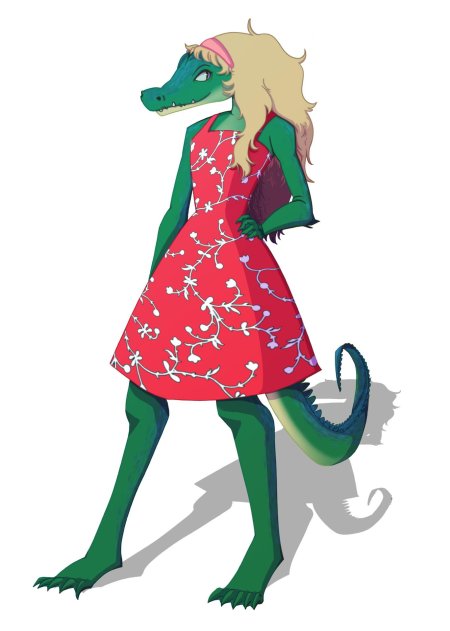 Девушка крокодил