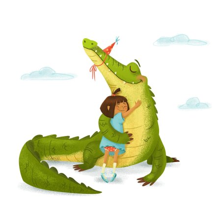 Мультяшный крокодил