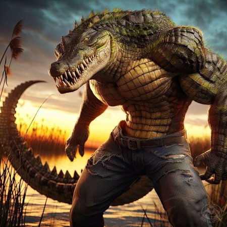 Накаченный крокодил