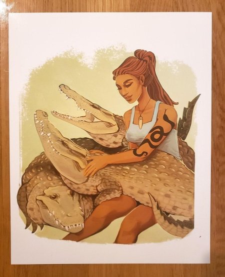 Девушка крокодил