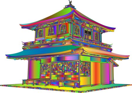 Японская архитектура рисунок