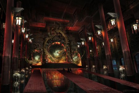 Тронный зал императора японии арт