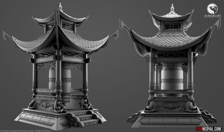 Японская пагода d модель