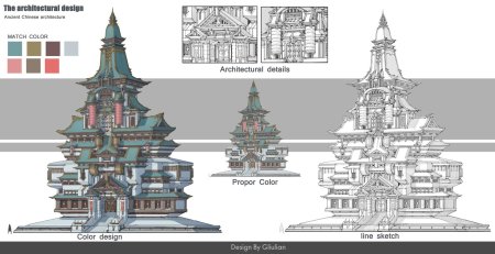 Чертежи японских храмов