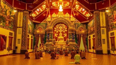 Буддийский храм тхеравада тайланд