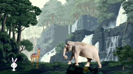 Пиксель арт природа