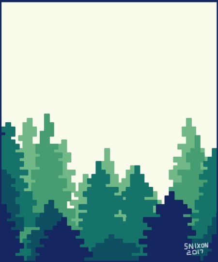 Лес пиксель