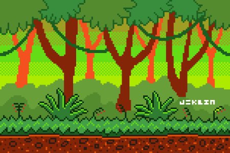 Джунгли пиксели