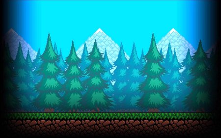 Фон пиксель лес 2д