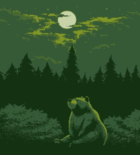 Пиксельный медведь