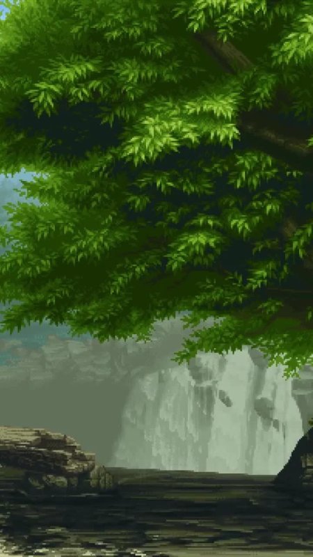 Пиксель арт природа