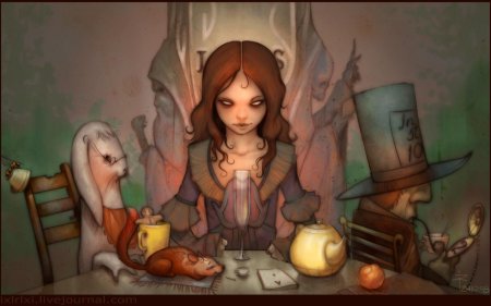 Алиса в зазеркалье чаепитие у шляпника