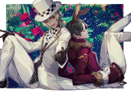 Аниме алиса шляпник и белый кролик