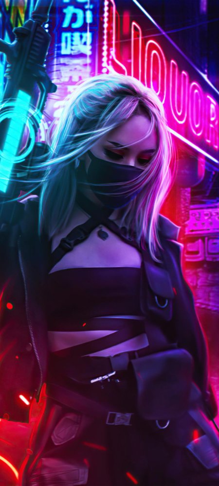 Киберпанк девушка