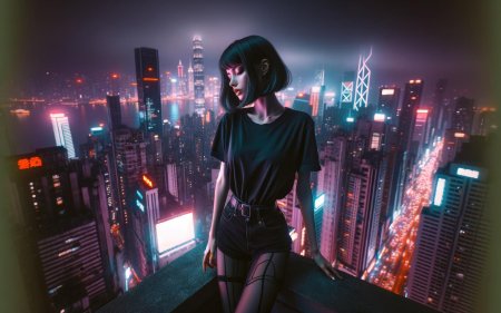 Город киберпанк