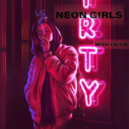 Девушка неон