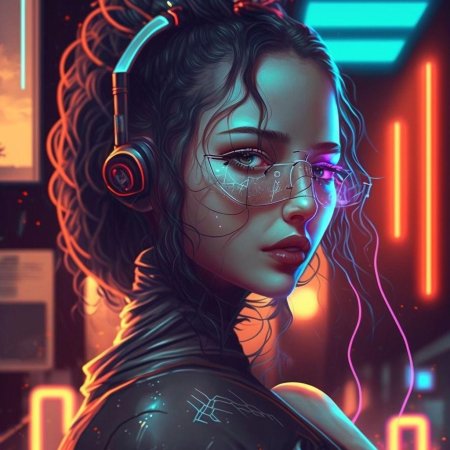 Киберпанк портрет