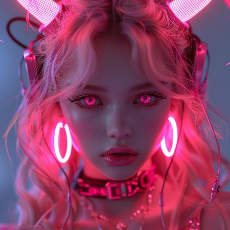 Неоновая девушка