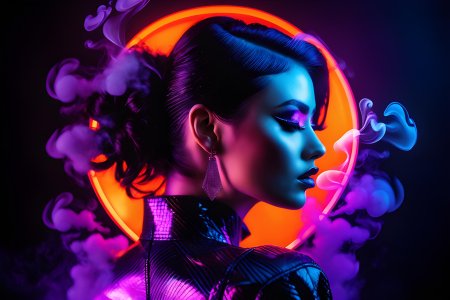 Неоновая девушка