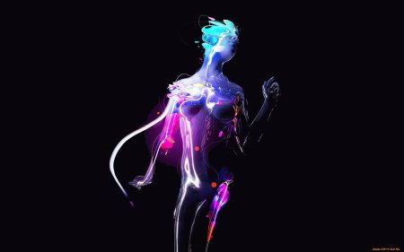 Девушка в неоне