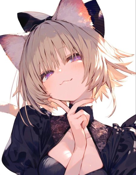 Аниме кошка девушка