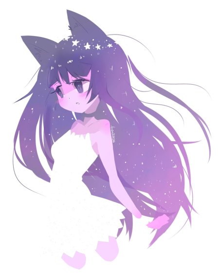 Неко фиолетовая