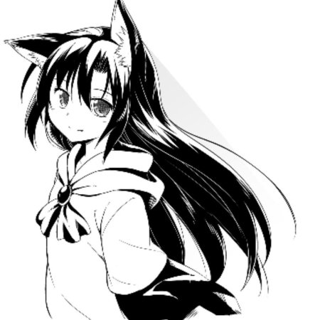 Аниме с ушками черно белые