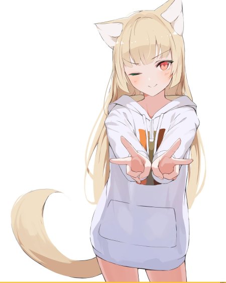 Аниме тян с ушками