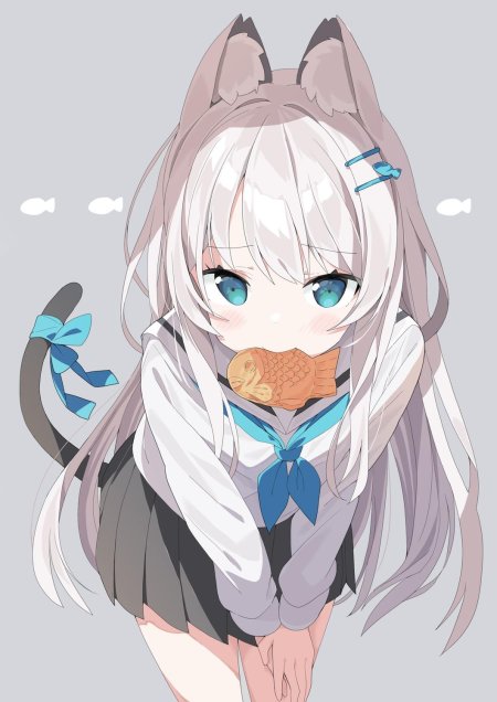 Аниме тян неко