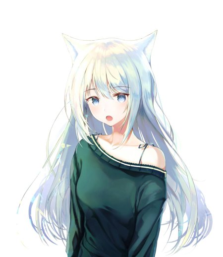 Аниме белая неко