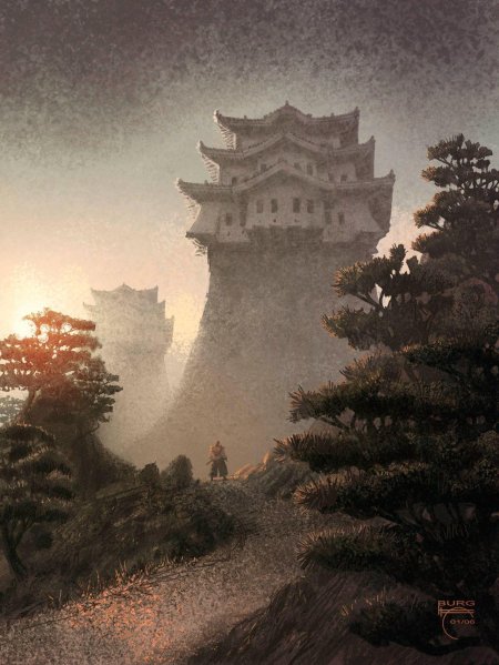 Япония императорский дворец арт