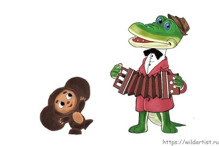 Чебурашка и крокодил гена герои