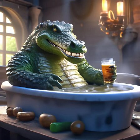 Брутальный крокодил гена