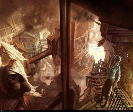 Викториан стимпанк город