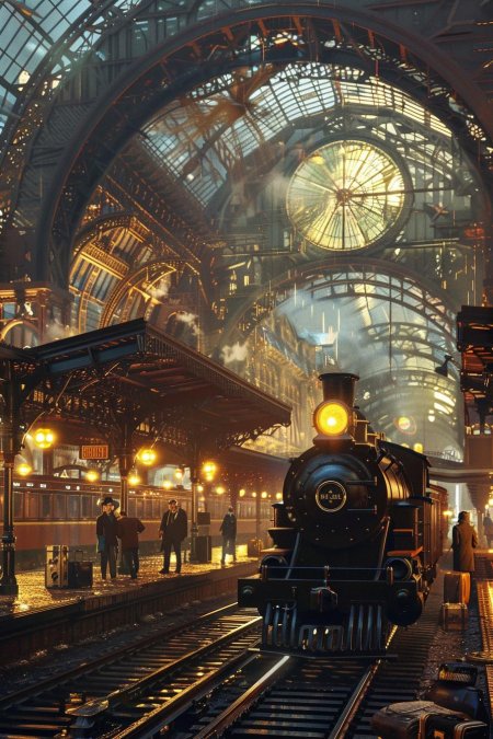 Steampunk train