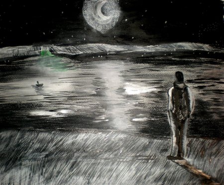 Гуашь пейзаж