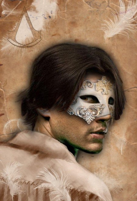 Человек в маске фэнтези