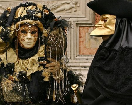 Венеция маски карнавал баута