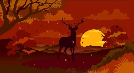 Силуэтный пейзаж